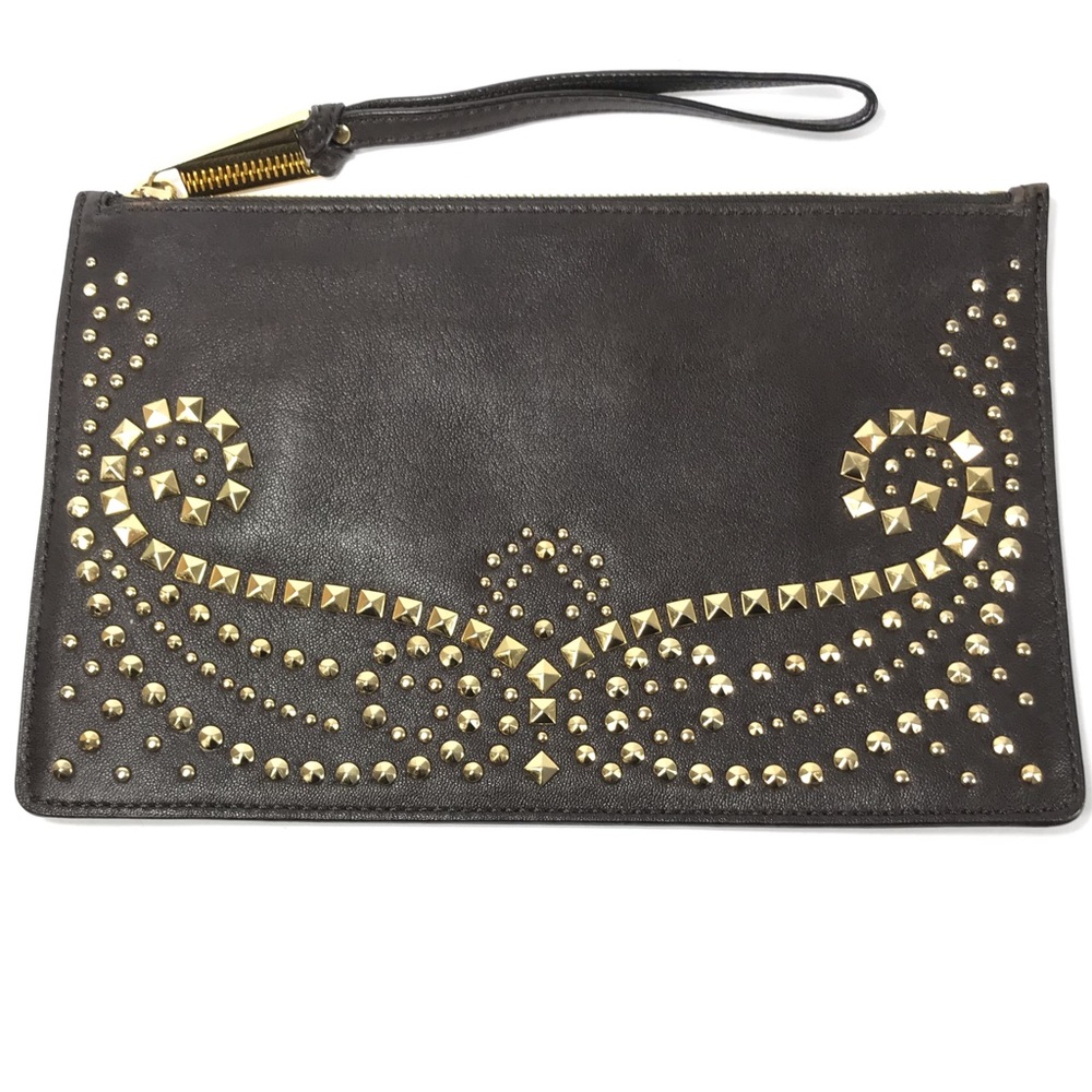 Michael Kors Rhea Large Studded Wristlet Clutch